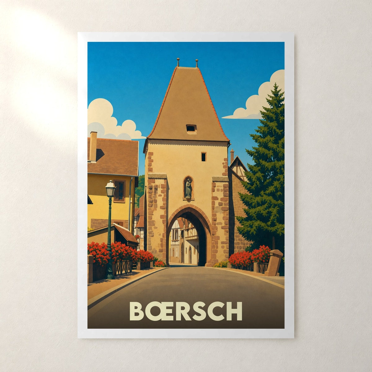 Affiche Bœrsch – sans cadre, accrochée au mur