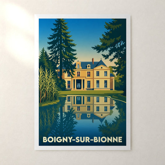 Affiche Boigny-sur-Bionne – sans cadre, accrochée au mur