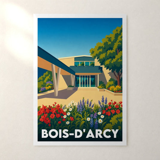 Affiche Bois-d'Arcy – sans cadre, accrochée au mur