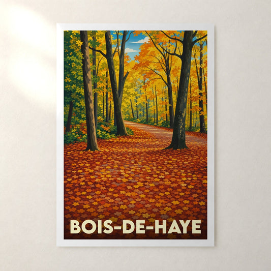 Affiche Bois-de-Haye – sans cadre, accrochée au mur