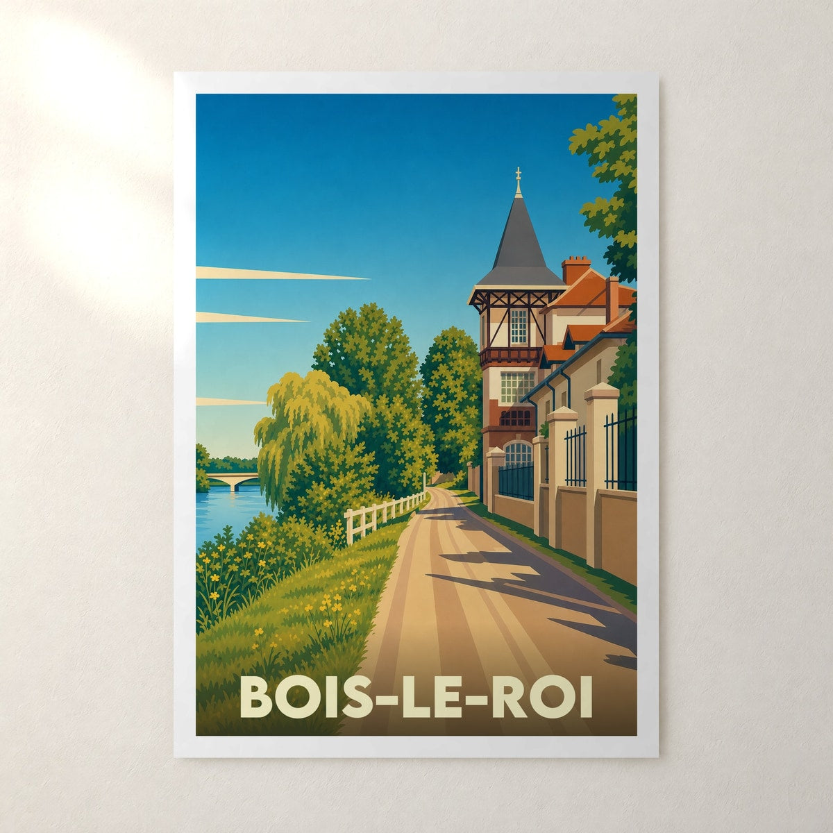 Affiche Bois-le-Roi – sans cadre, accrochée au mur