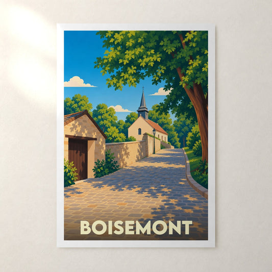 Affiche Boisemont – sans cadre, accrochée au mur