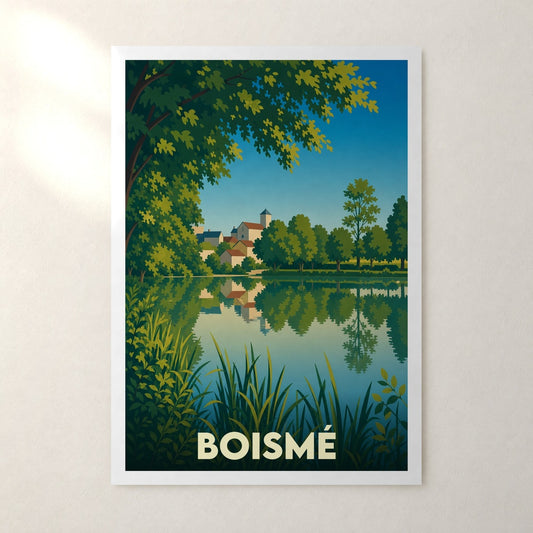 Affiche Boismé – sans cadre, accrochée au mur