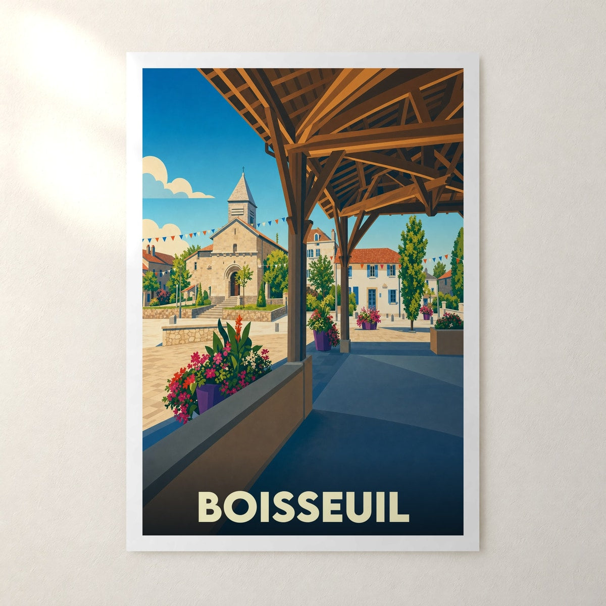 Affiche Boisseuil – sans cadre, accrochée au mur