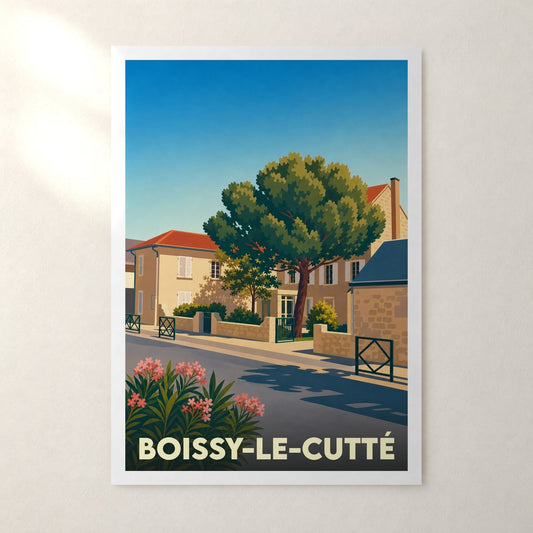 Affiche Boissy-le-Cutté – sans cadre, accrochée au mur