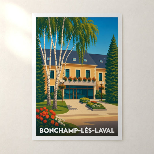Affiche Bonchamp-lès-Laval – sans cadre, accrochée au mur