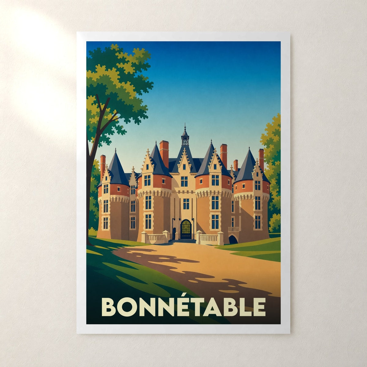 Affiche Bonnétable – sans cadre, accrochée au mur
