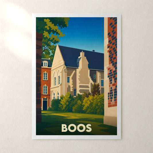 Affiche Boos – sans cadre, accrochée au mur