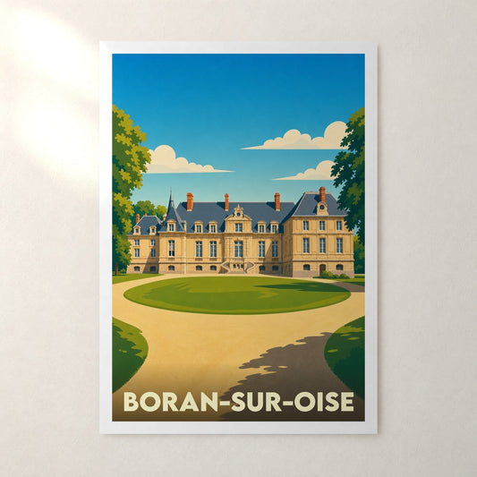 Affiche Boran-sur-Oise – sans cadre, accrochée au mur