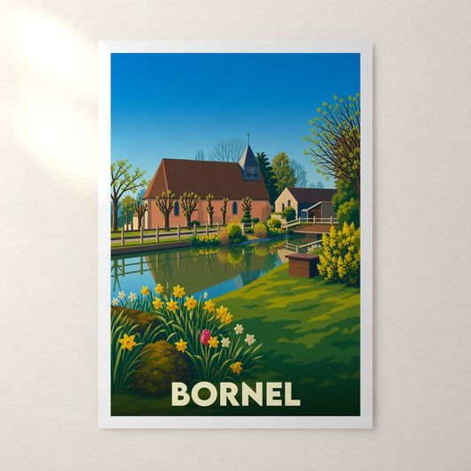 Affiche Bornel – sans cadre, accrochée au mur