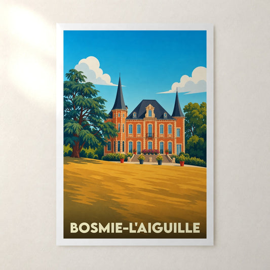 Affiche Bosmie-l'Aiguille – sans cadre, accrochée au mur