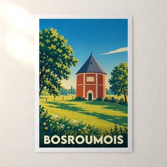 Affiche Bosroumois – sans cadre, accrochée au mur