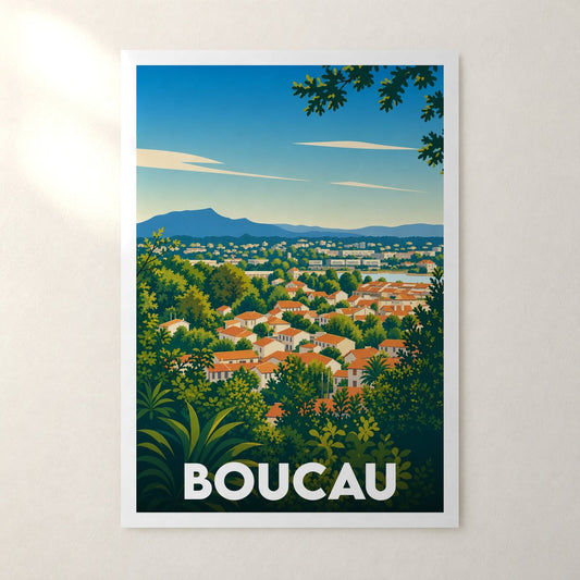 Affiche Boucau – sans cadre, accrochée au mur
