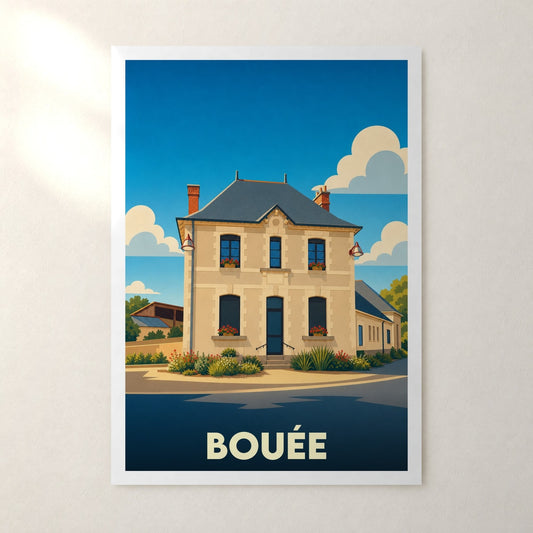 Affiche Bouée – sans cadre, accrochée au mur