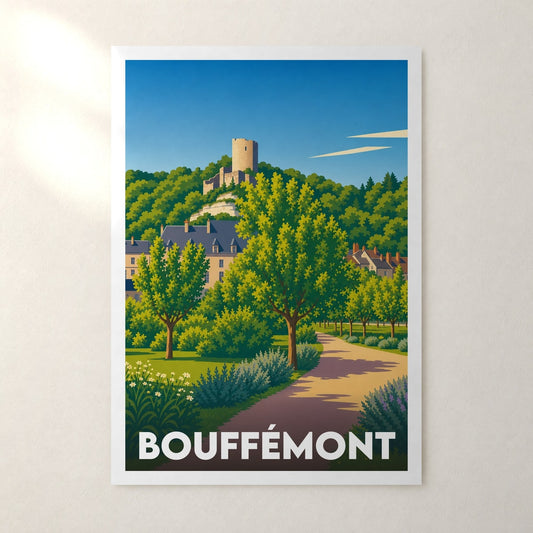 Affiche Bouffémont – sans cadre, accrochée au mur