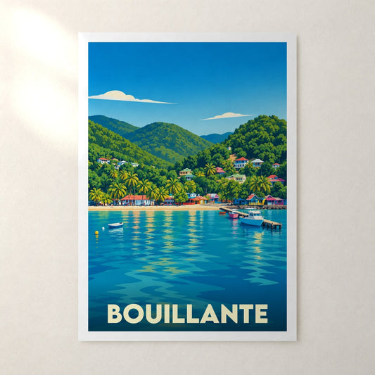 Affiche Bouillante – sans cadre, accrochée au mur