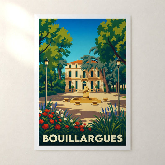 Affiche Bouillargues – sans cadre, accrochée au mur