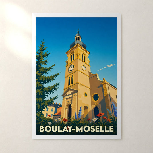 Affiche Boulay-Moselle – sans cadre, accrochée au mur