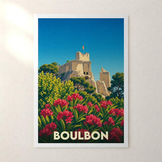 Affiche Boulbon – sans cadre, accrochée au mur