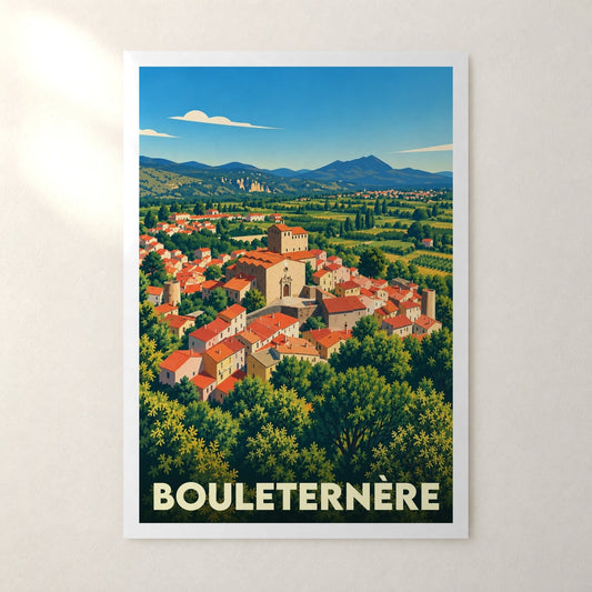 Affiche Bouleternère – sans cadre, accrochée au mur