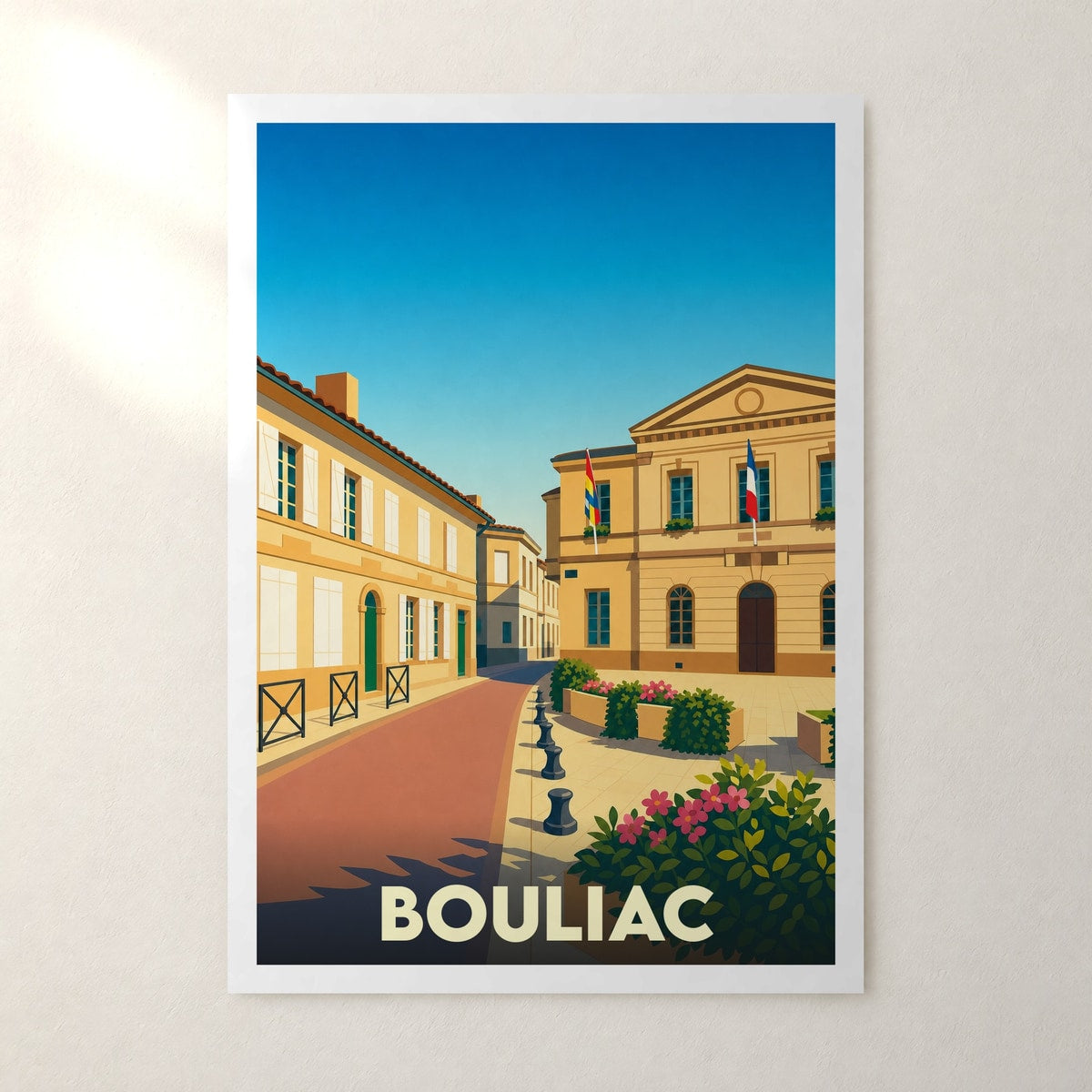 Affiche Bouliac – sans cadre, accrochée au mur