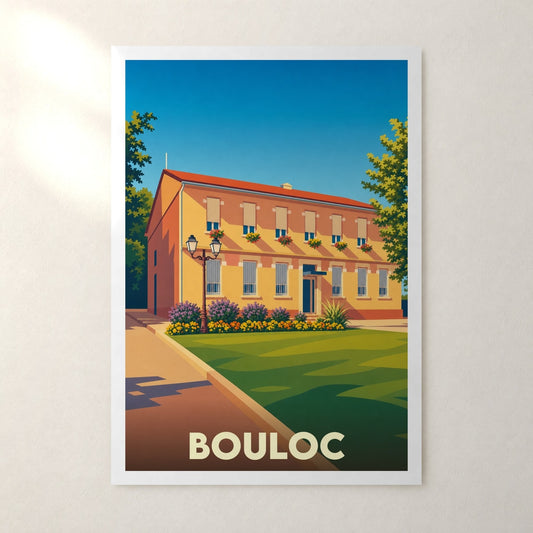 Affiche Bouloc – sans cadre, accrochée au mur