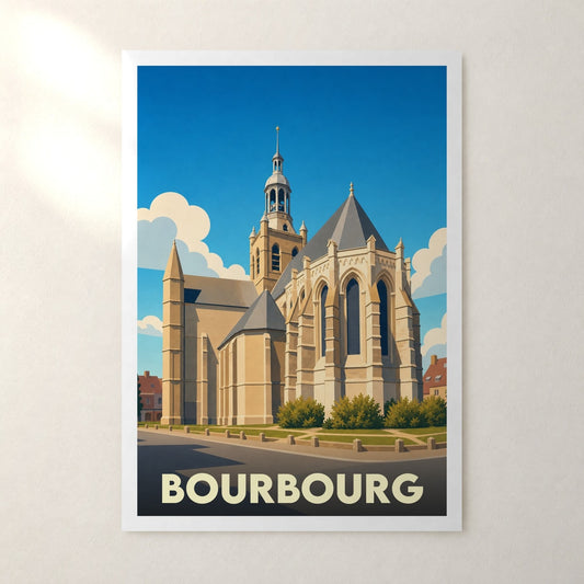 Affiche Bourbourg – sans cadre, accrochée au mur