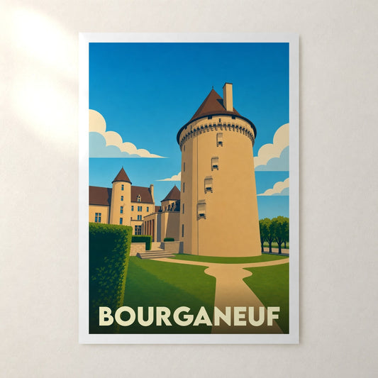 Affiche Bourganeuf – sans cadre, accrochée au mur
