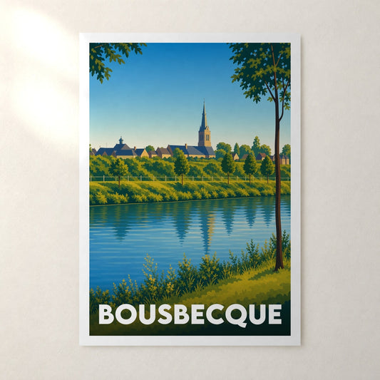 Affiche Bousbecque – sans cadre, accrochée au mur