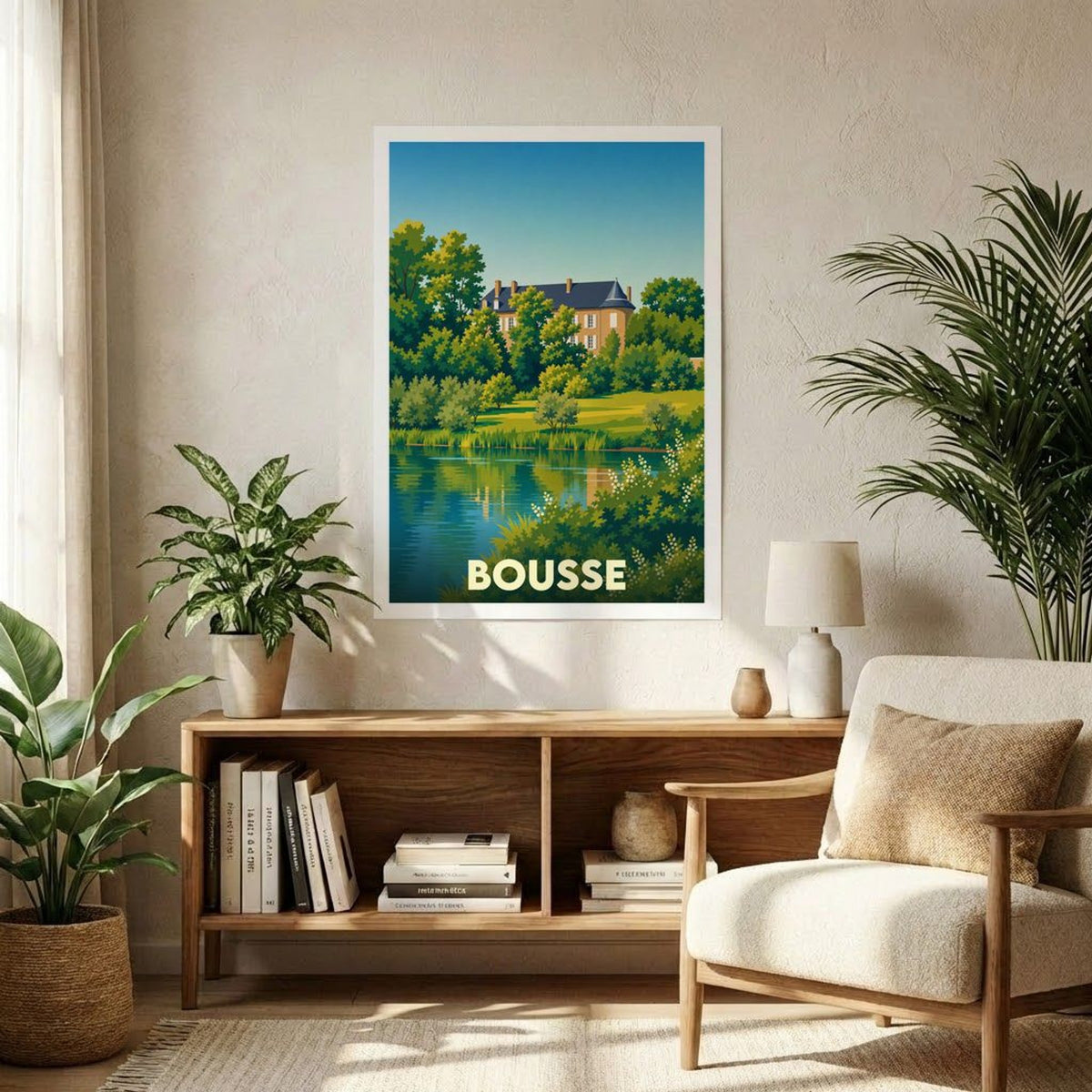 Affiche A1 (59,4 x 84,1 cm) Sans cadre souvenir de Bousse