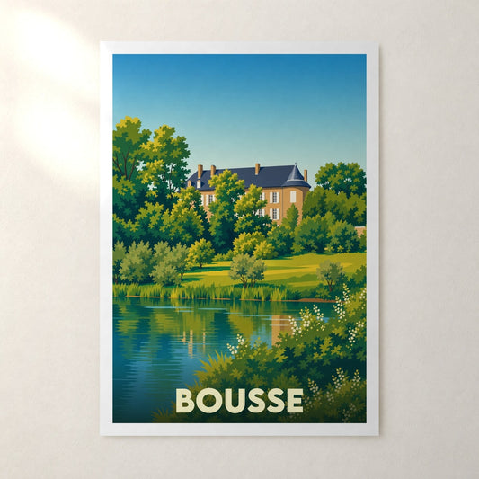 Affiche Bousse – sans cadre, accrochée au mur