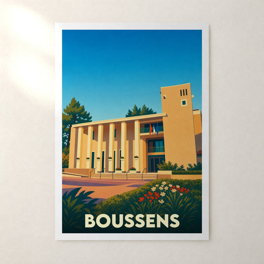 Affiche Boussens – sans cadre, accrochée au mur