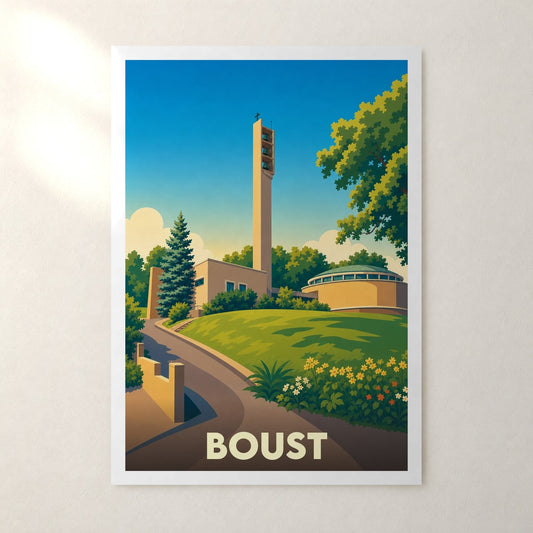 Affiche Boust – sans cadre, accrochée au mur