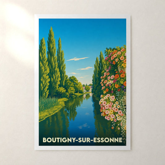 Affiche Boutigny-sur-Essonne – sans cadre, accrochée au mur