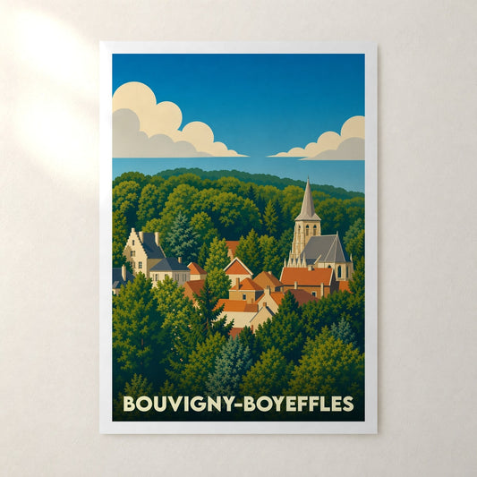 Affiche Bouvigny-Boyeffles – sans cadre, accrochée au mur