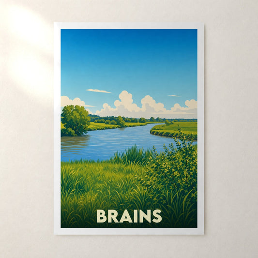 Affiche Brains – sans cadre, accrochée au mur