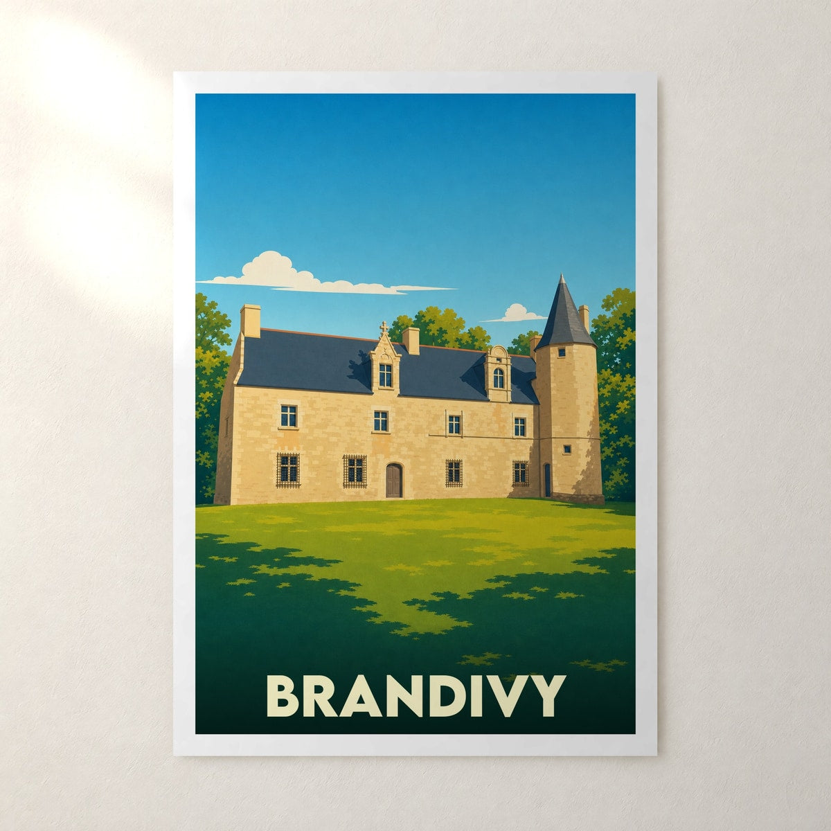 Affiche Brandivy – sans cadre, accrochée au mur