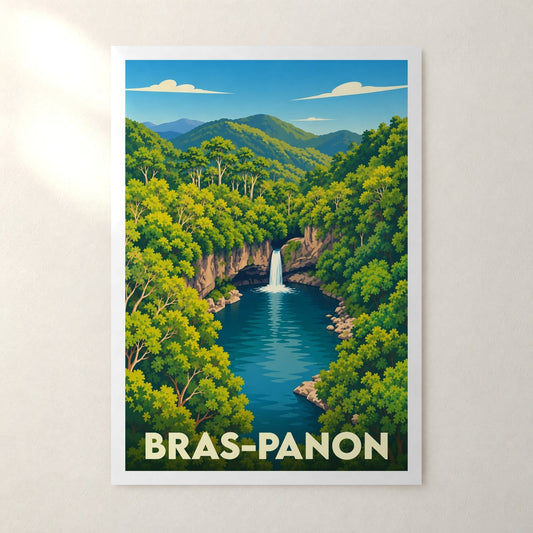Affiche Bras-Panon – sans cadre, accrochée au mur
