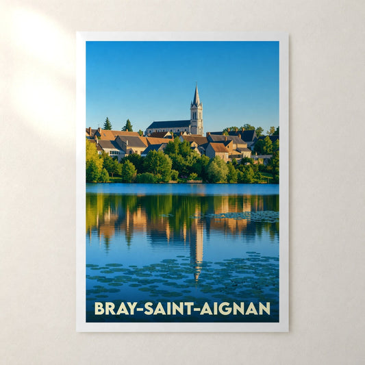 Affiche Bray-Saint-Aignan – sans cadre, accrochée au mur