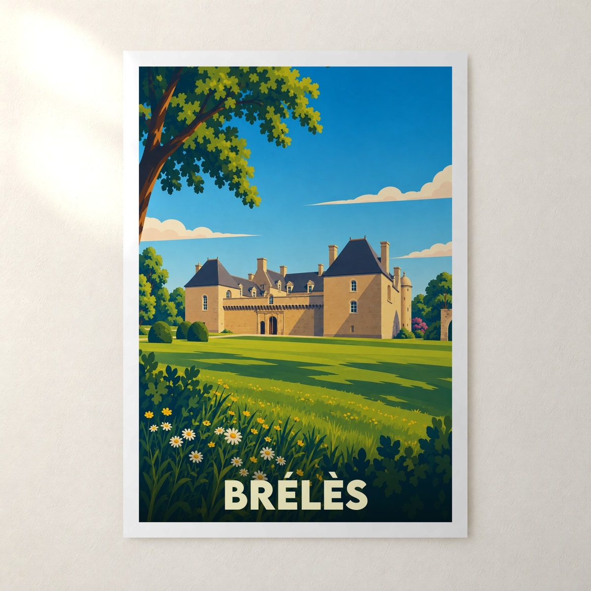 Affiche Brélès – sans cadre, accrochée au mur