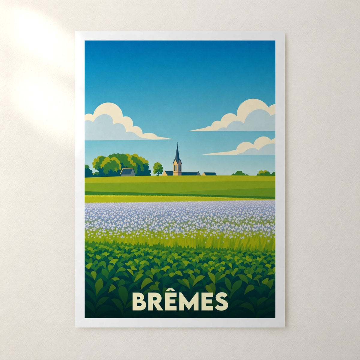 Affiche Brêmes – sans cadre, accrochée au mur