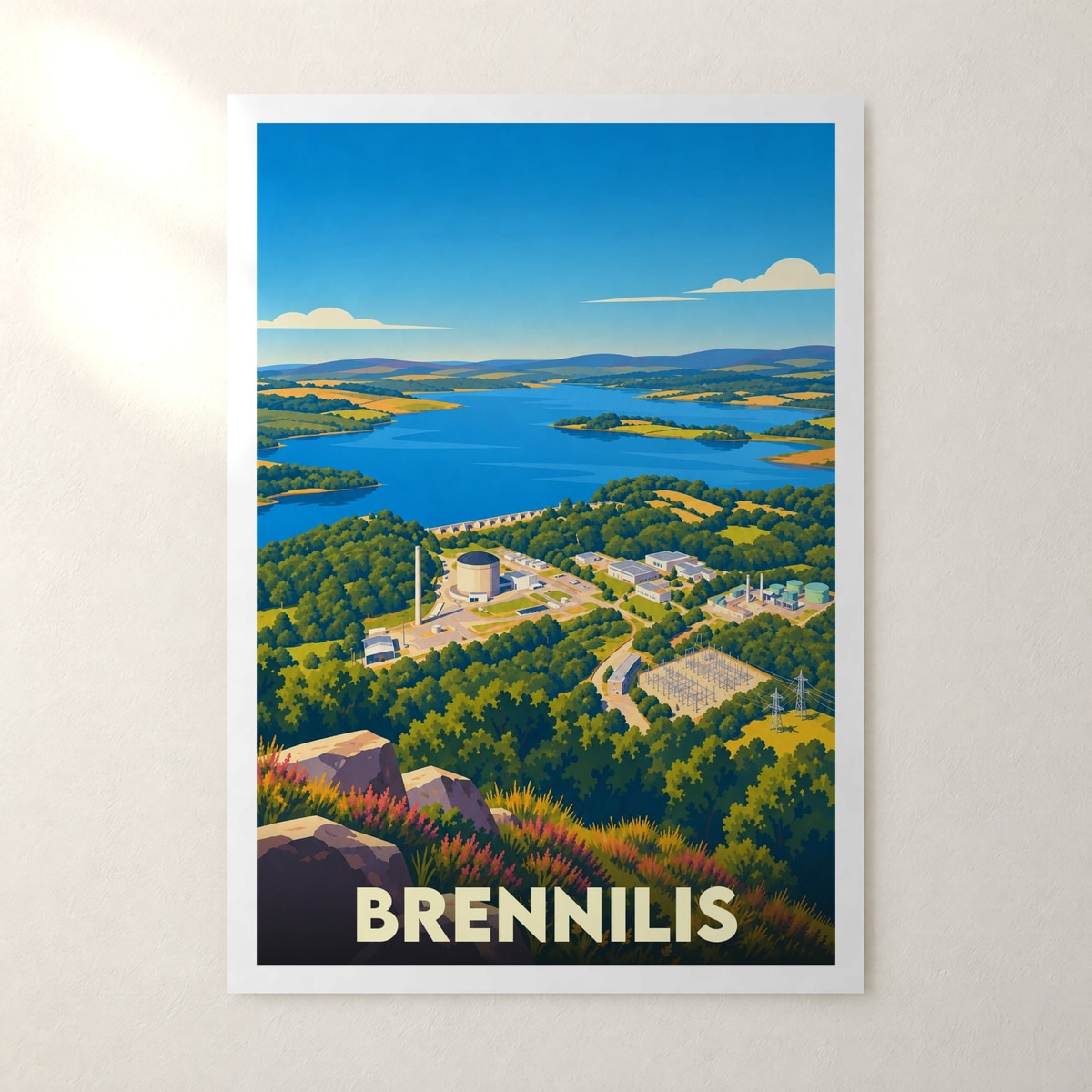 Affiche Brennilis – sans cadre, accrochée au mur