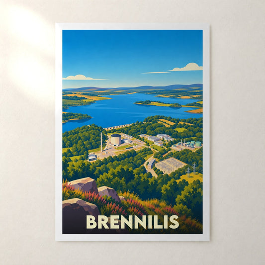 Affiche Brennilis – sans cadre, accrochée au mur