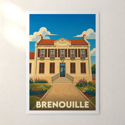 Affiche Brenouille – sans cadre, accrochée au mur