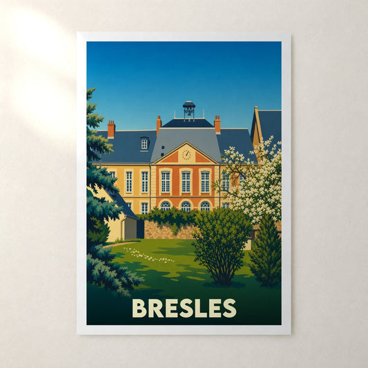 Affiche Bresles – sans cadre, accrochée au mur