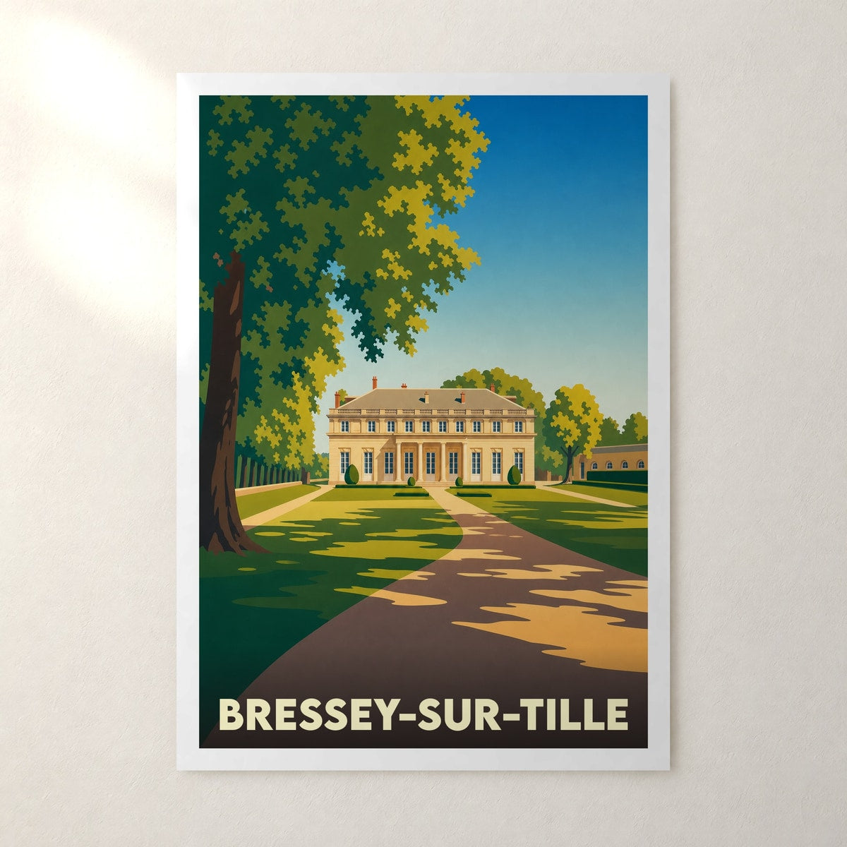 Affiche Bressey-sur-Tille – sans cadre, accrochée au mur