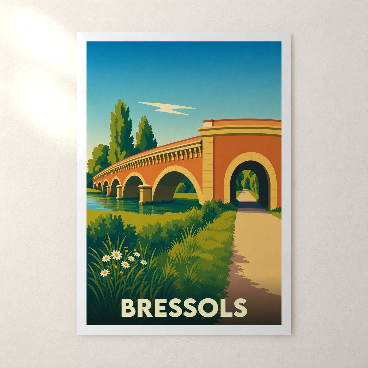 Affiche Bressols – sans cadre, accrochée au mur