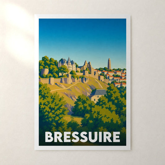 Affiche Bressuire – sans cadre, accrochée au mur