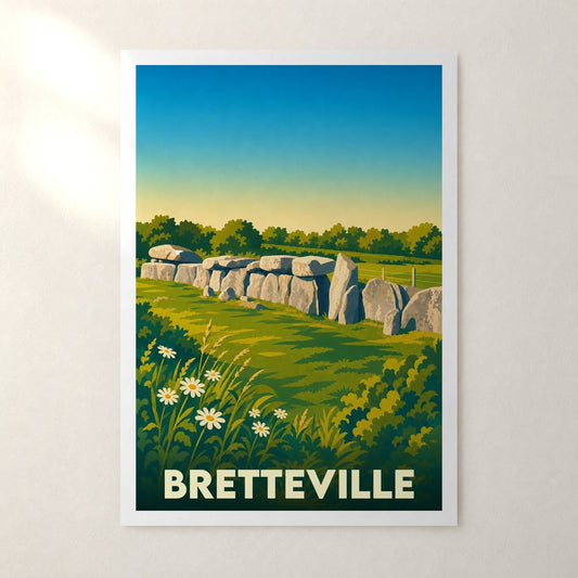 Affiche Bretteville – sans cadre, accrochée au mur