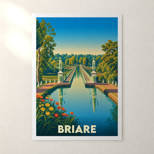 Affiche Briare – sans cadre, accrochée au mur